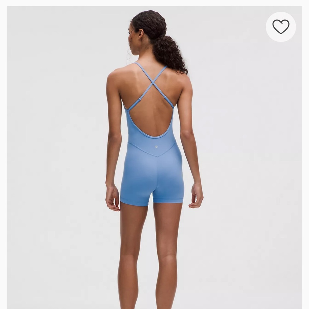 lululemon Align™ Cross-Back Bodysuit 4" NWT size 10 poolside
